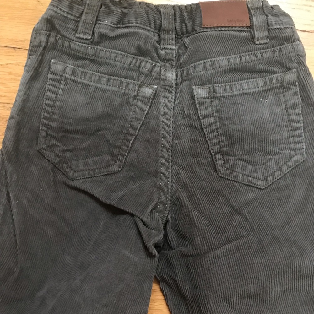 GAP olive toddler corduroy pants, size 18-24 mos.